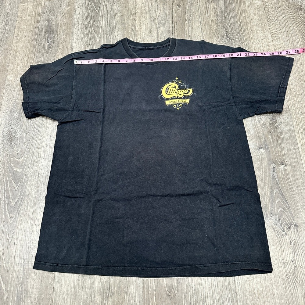 Chicago Local Crew‎ TShirt Men's Large Black Faded Music Crew Graphic TShirt - Picture 6 of 7